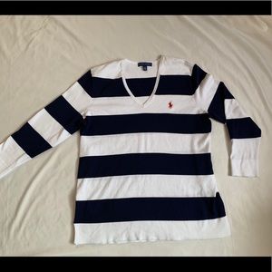 Ladies striped Polo shirt